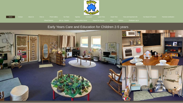 Screenshot of the Jigsaw - Preschool (Western Wards) website