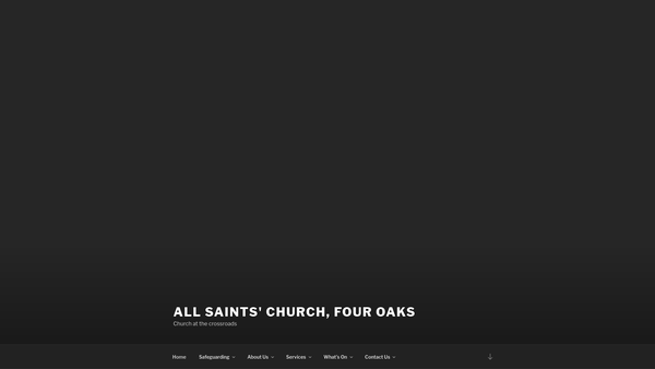 Screenshot of the Parochial Church Council Of The Parish Of All Saints, Four Oaks, Sutton Coldfield website