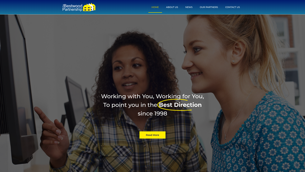 Screenshot of the The Bestwood Partnership website