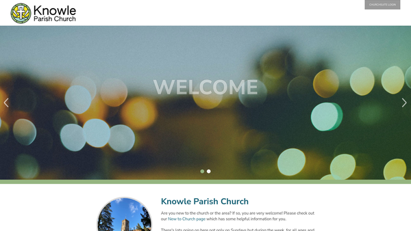 Screenshot of the Parochial Church Council Of The Ecclesiastical Parish Of Knowle, Solihull website
