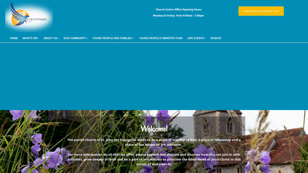 Screenshot of the The Parochial Church Council Of The Ecclesiastical Parish Of Merrow website