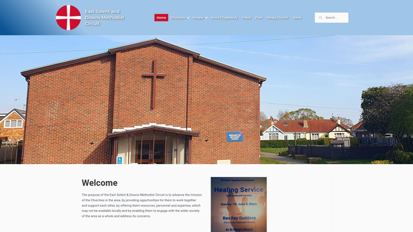 Screenshot of the Bedhampton Methodist Church website