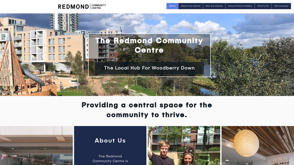 Screenshot of the Manor House Development Trust website