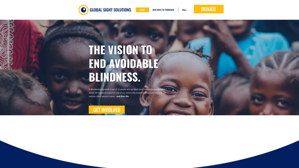 Screenshot of the Rotary Club Of Guildford Eye Project website