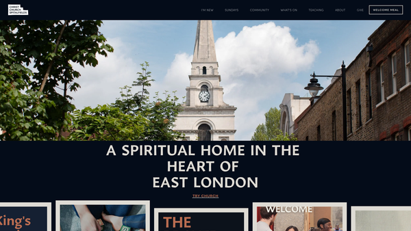 Screenshot of the The Parochial Church Council Of The Ecclesiastical Parish Of Christ Church With All Saints Spitalfields website