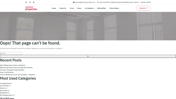 Screenshot of the The Python Gallery website