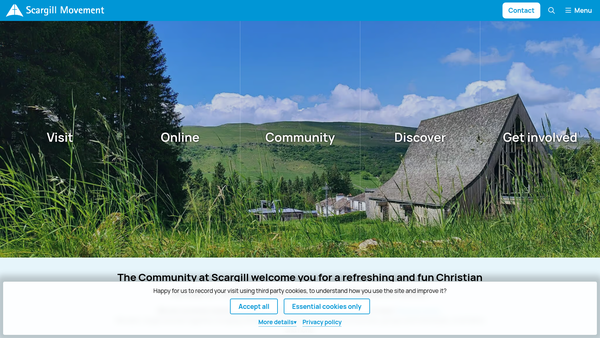 Screenshot of the Scargill Movement website
