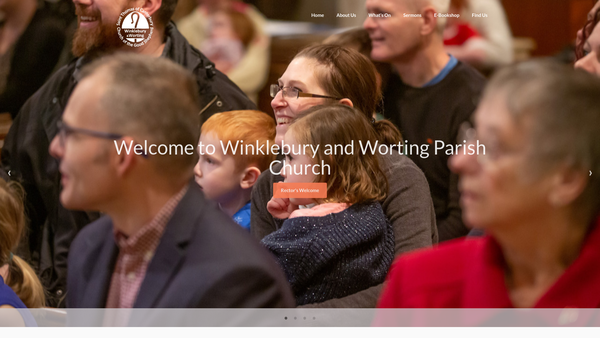Screenshot of the The Parochial Church Council Of Winklebury And Worting website