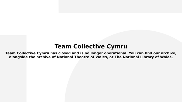 Screenshot of the Team Collective Cymru Charity website