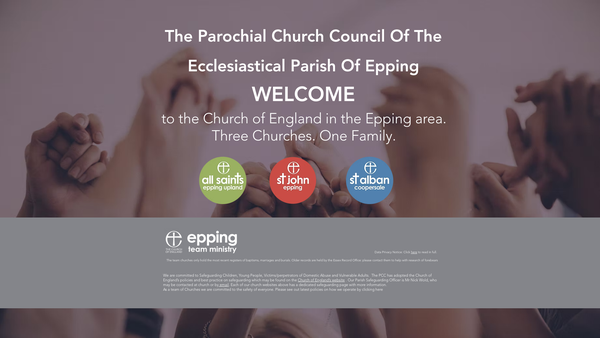 Screenshot of the The Parochial Church Council Of The Ecclesiastical Parish Of Epping website