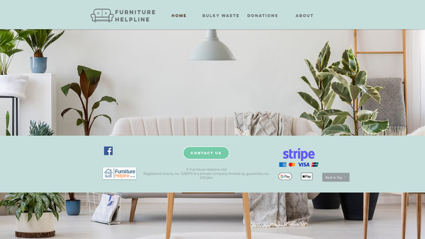 Screenshot of the The Furniture Helpline website