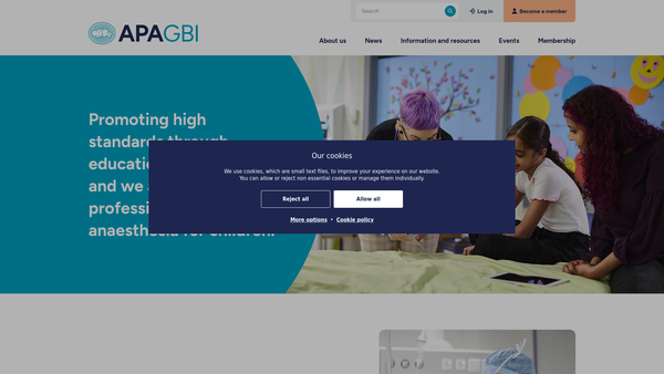 Screenshot of the A.p.a.g.b.i. Limited website