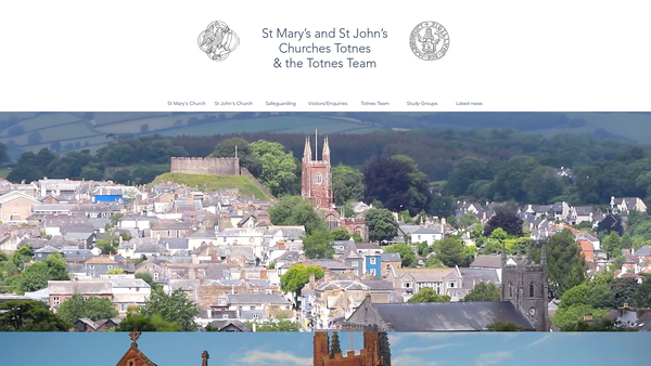 Screenshot of the The Parochial Church Council Of The Ecclesiastical Parish Of St Mary, Totnes With St John The Evangelist, Bridgetown website