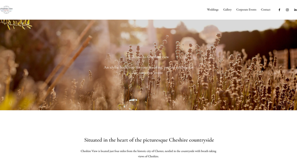 Screenshot of the Cheshire View Masonic Benevolent Association website