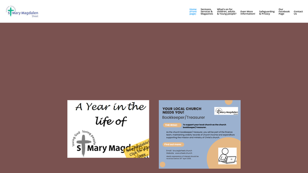 Screenshot of the The Parochial Church Council Of The Ecclesiastical Parish Of St Mary Magdalen Sheet website