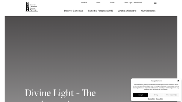 Screenshot of the The Association Of English Cathedrals website