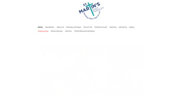 Screenshot of the The Parochial Church Council Of The Ecclesiastical Parish Of St Martin East Horsley website