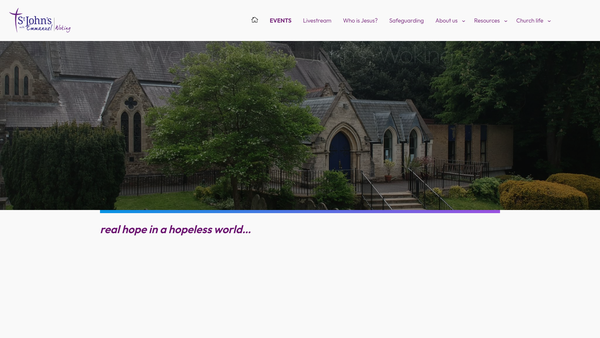 Screenshot of the The Parochial Church Council Of The Ecclesiastical Parish Of Saint John The Baptist Woking website