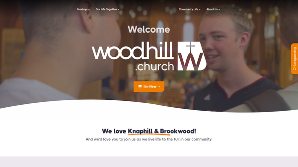 Screenshot of the The Parochial Church Council Of The Ecclesiastical Parish Of Knaphill With Brookwood website