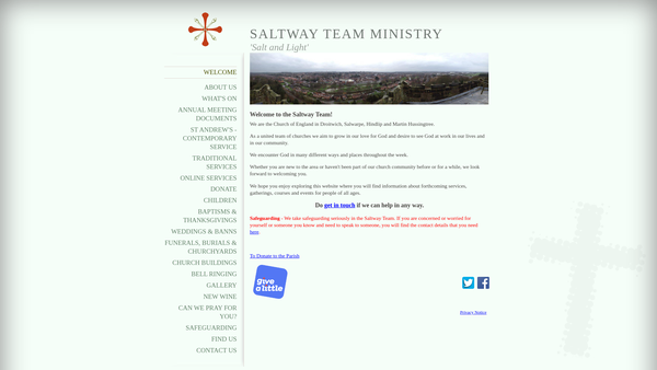 Screenshot of the The Parochial Church Council Of The Ecclesiastical Parish Of Droitwich Spa website