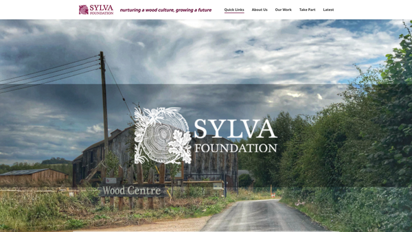 Screenshot of the Sylva Foundation website