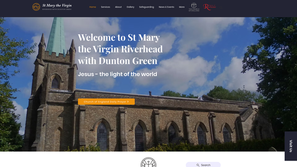 Screenshot of the The Parochial Church Council Of The Ecclesiastical Parish Of St Mary The Virgin, Riverhead With Dunton Green website