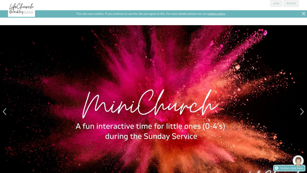Screenshot of the Life Church, Brackley website