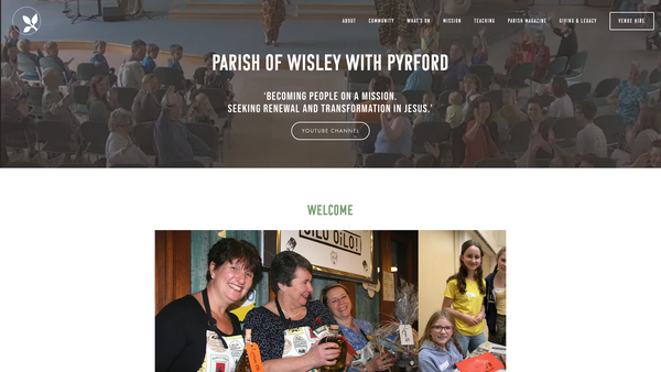 Screenshot of the The Parochial Church Council Of The Ecclesiastical Parish Of Wisley With Pyrford website