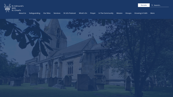 Screenshot of the The Parochial Church Council Of The Ecclesiastical Parish Of St Edmunds Mansfield Woodhouse website