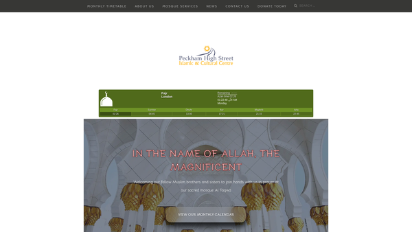 Screenshot of the African Ivorian Islamic Trust Limited website