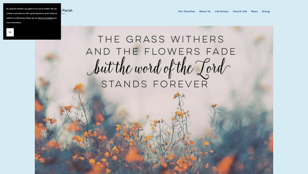 Screenshot of the The Parochial Church Council Of The Ecclesiastical Parish Of Keynsham website