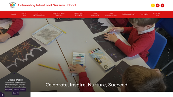 Screenshot of the Friends Of Cotmanhay Infant School website