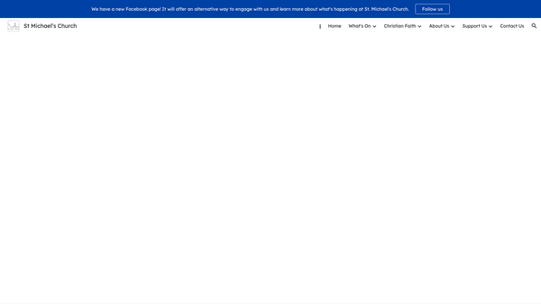 Screenshot of the The Parochial Church Council Of The Ecclesiastical Parish Of St. Michael's Boldmere website