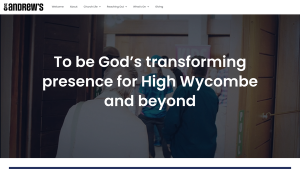 Screenshot of the The Parochial Church Council Of The Ecclesiastical Parish Of High Wycombe St Andrew website
