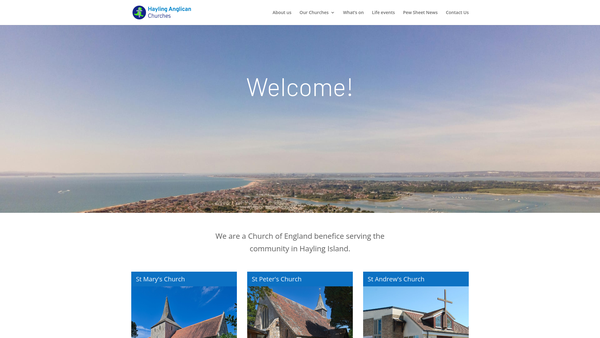 Screenshot of the The Parochial Church Council Of The Ecclesiastical Parish Of St Mary, South Hayling website