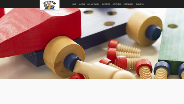 Screenshot of the Toys On The Table website