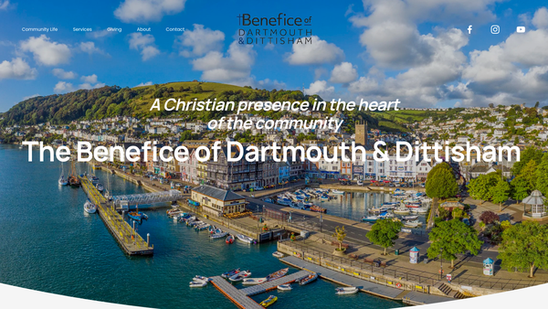 Screenshot of the The Parochial Church Council Of The Ecclesiastical Parish Of Dartmouth website
