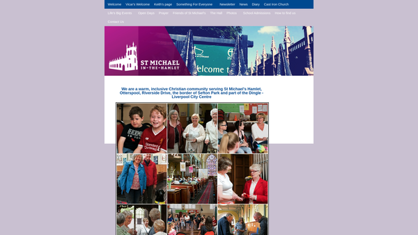 Screenshot of the The Parochial Church Council Of The Ecclesiastical Parish Of St. Michael In The Hamlet With St. Andrew website