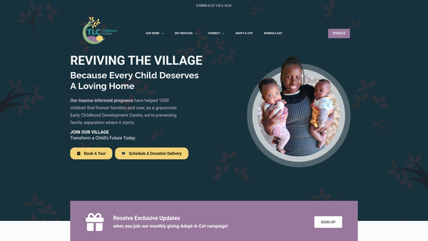 Screenshot of the The Love Of Christ Ministries UK website