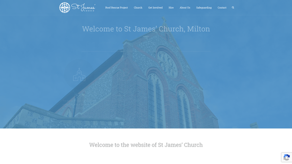 Screenshot of the The Parochial Church Council Of The Ecclesiastical Parish Of St. James, Milton, Portsmouth website