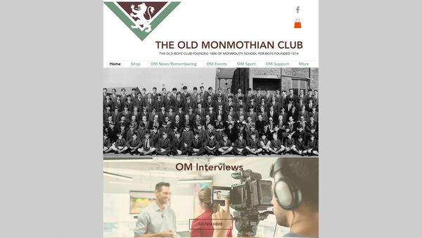 Screenshot of the The Monmothian Charitable Trust website