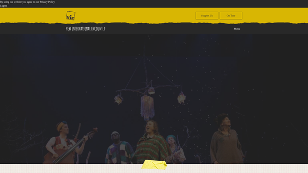 Screenshot of the New International Encounter website