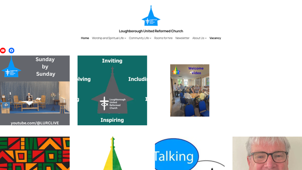 Screenshot of the Loughborough United Reformed Church Charity website