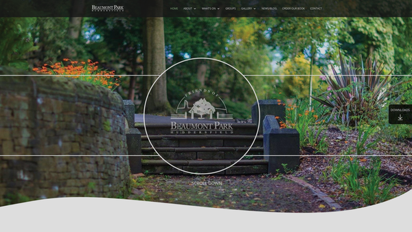 Screenshot of the Friends Of Beaumont Park Ltd website