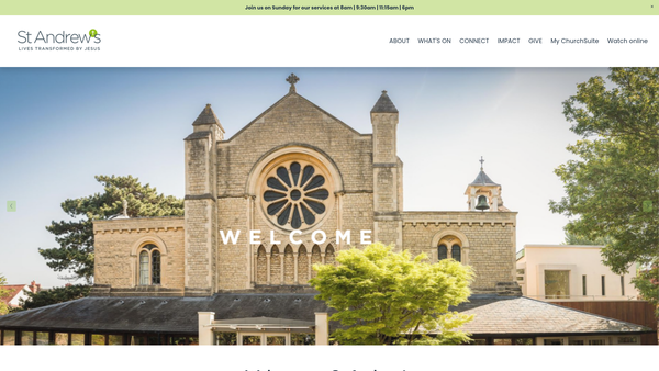 Screenshot of the The Parochial Church Council Of The Ecclesiastical Parish Of St Andrew, Oxford website