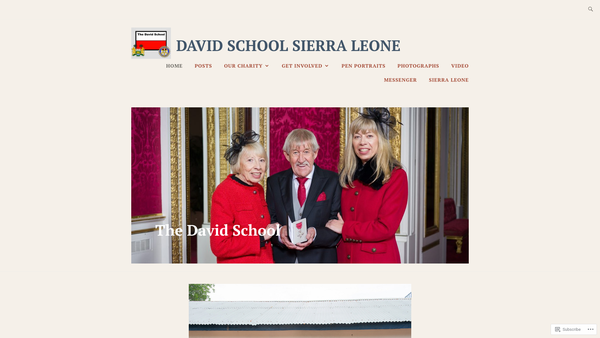 Screenshot of the The David School Trust website