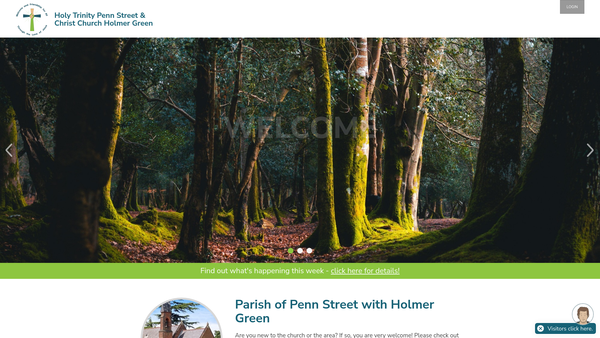 Screenshot of the The Parochial Church Council Of The Ecclesiastical Parish Of Penn Street With Holmer Green website