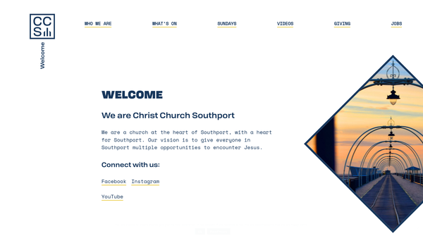 Screenshot of the The Parochial Church Council Of The Ecclesiastical Parish Of Christ Church, Southport website