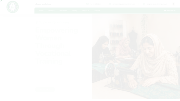 Screenshot of the Al-Qayoom Foundation International website