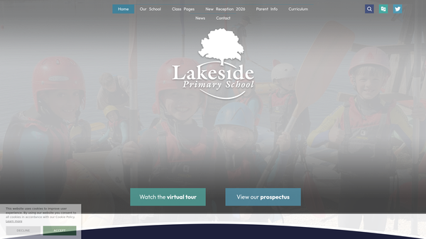Screenshot of the Lakeside Primary School, Cheltenham Parent Teachers Association website